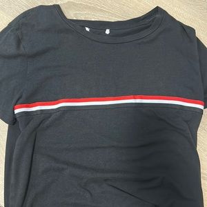 black striped tee
